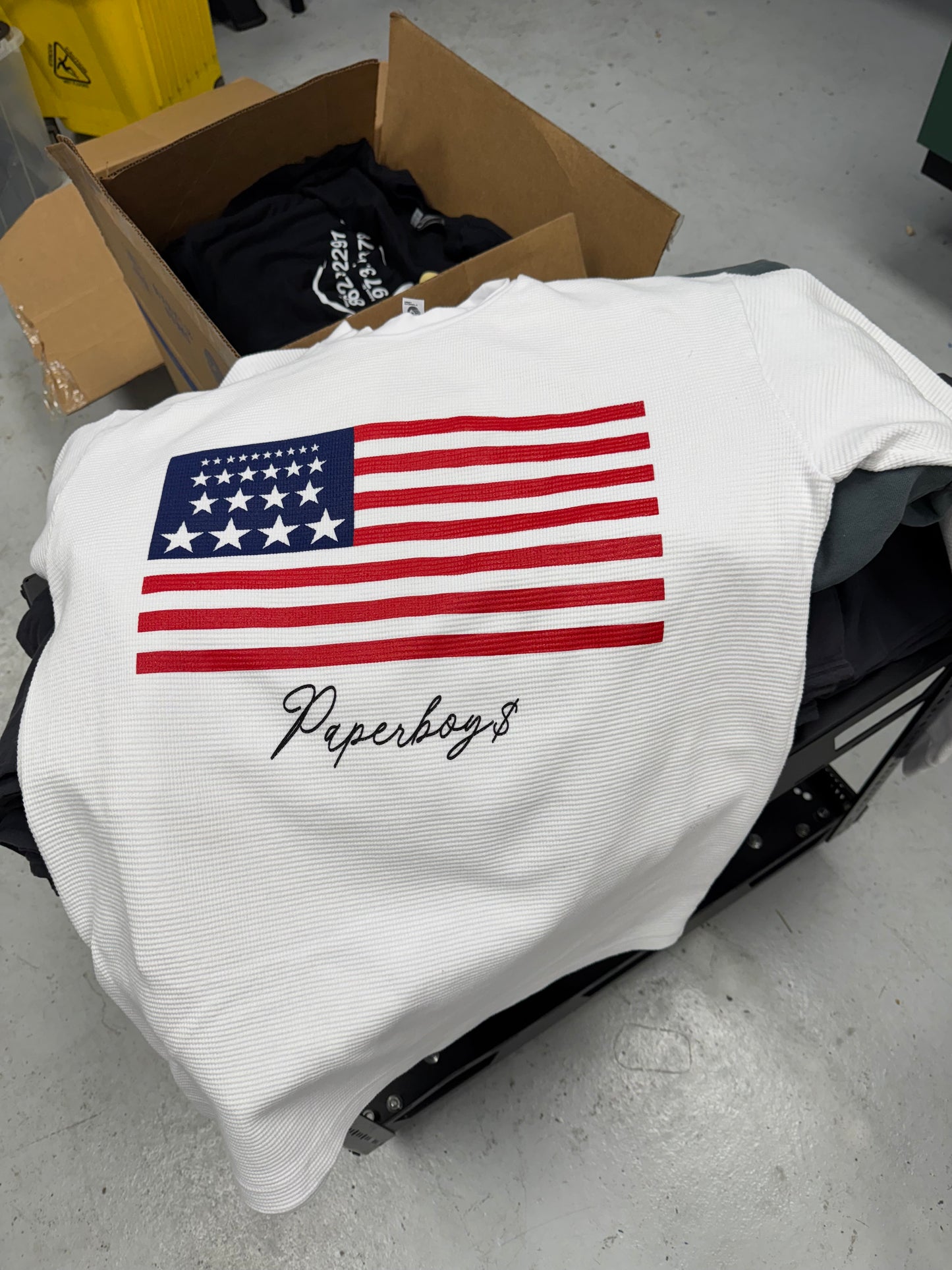 Paperboys American Flag Thermal Shirts